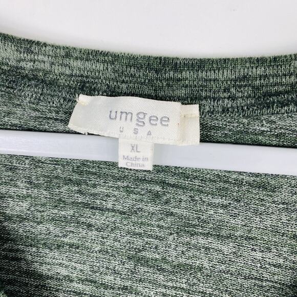 Umgee Size XL Heathered Colorblock Twist Knot Tunic Top - Picture 4 of 5